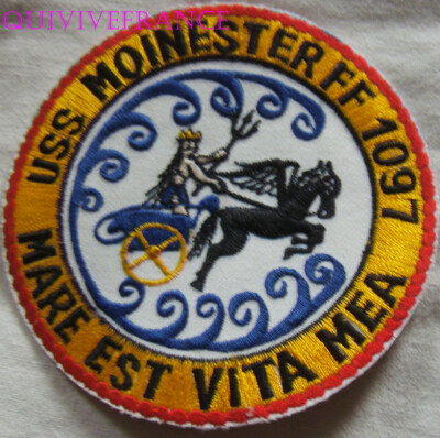 PUS932 - USNAVY USS MOINESTER FF 1097 MARE EST VITA MEA PATCH