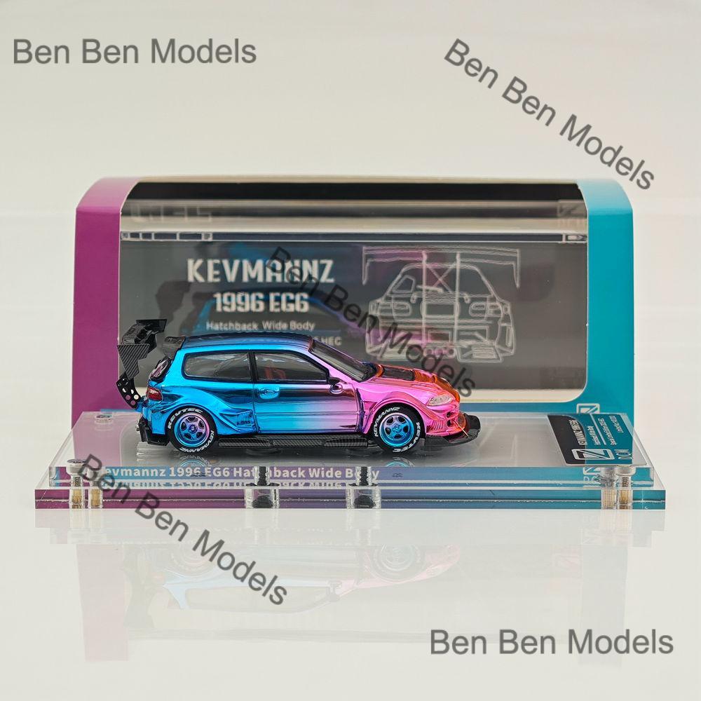 ミニカー 1/64 DCM Kevmannz Honda Civic 1996 EG6 DCM 1:64 Gold CIVIC Kevmannz GT EG6 Short Widebody Model
