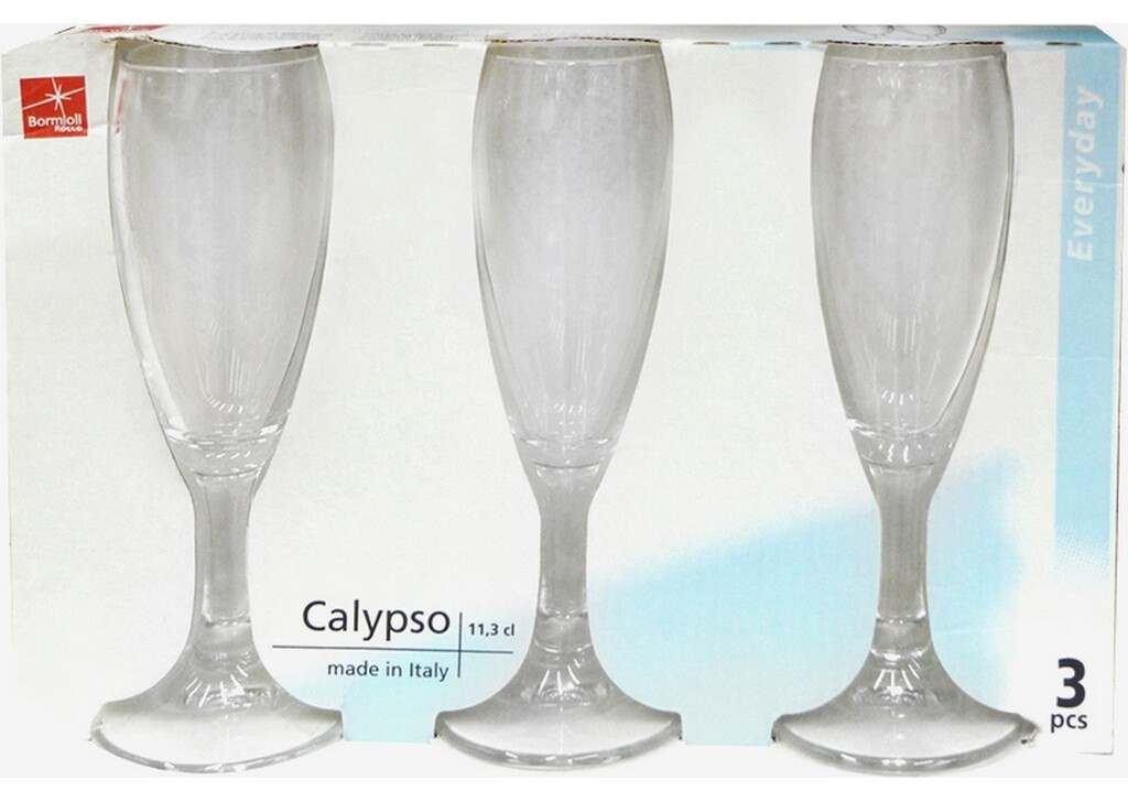 BICCHIERI BORMIOLI FLUTTINO CALYPSO 11.3 CL X 3