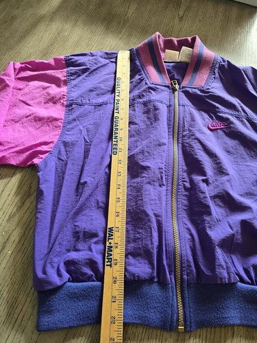 VTG Nike Youth Jacket Windbreaker 90s Purple/Pink Size M 10-12 - Picture 4 of 10