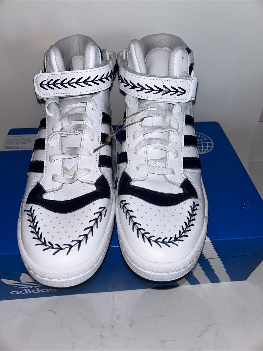 NEW adidas Originals Forum Mid White Navy Blue Aaron Judge  display picture 2