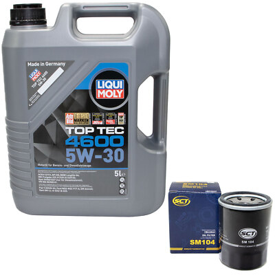 Motoröl Set 5W-30 5 Liter + Ölfilter für Honda KIA Mitsubishi Nissan Opel Subaru