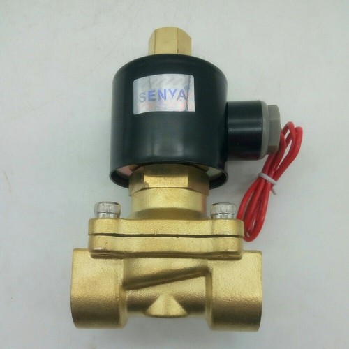 Elettrovalvola Elettrica Acqua Gas Aria Normalmente Aperta Tipo 1/2" BSP DC12V Ottone - Foto 2 di 4