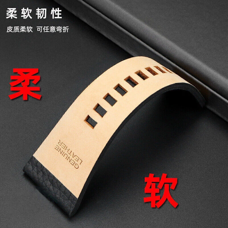 Bracelet de montre en cuir véritable pour montres Diesel DZ 22 24 26 28 30 32 mm - Photo 3/4