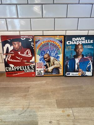 3 Dave Chappelle Dvd Season 1 Unrated Block Party Live At Fillmore