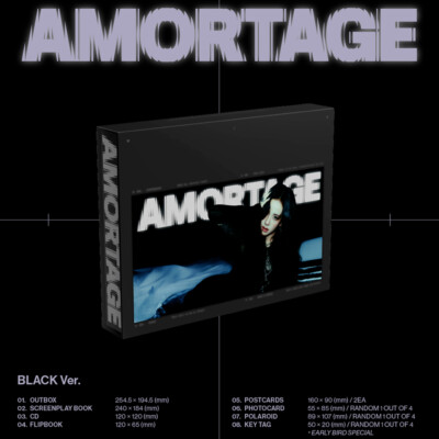 JISOO AMORTAGE Mini Album EXCLUSIVE EDITION 2SET CD+SCREENPLAY