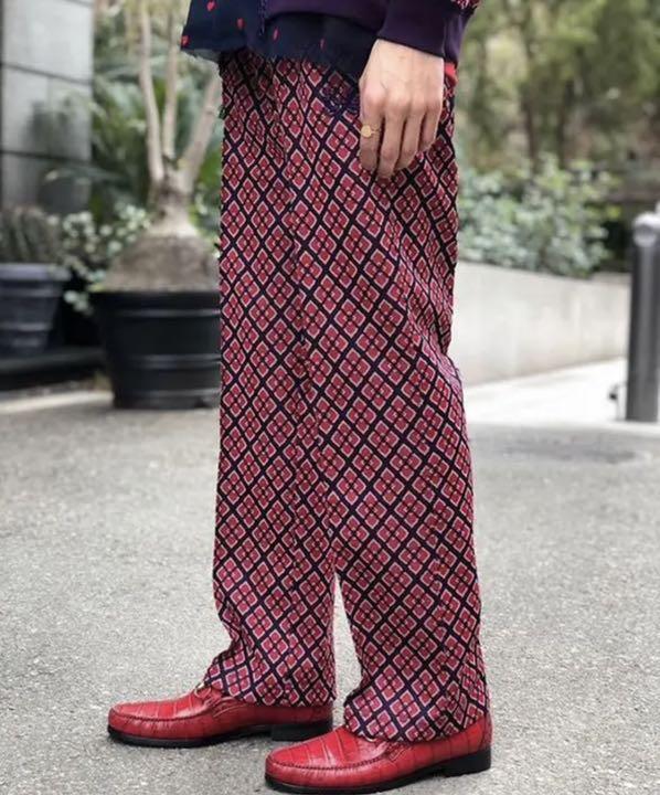 NEEDLES Track Pants 19SS Straight Red Diamond Size-XS Used NEEDLES Track Pants 19SS Straight Red Diamond Size-XS Used
