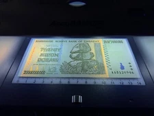 Zimbabwe One 20 Billion Dollar Uncirculated Bill Banknote Money World Currency