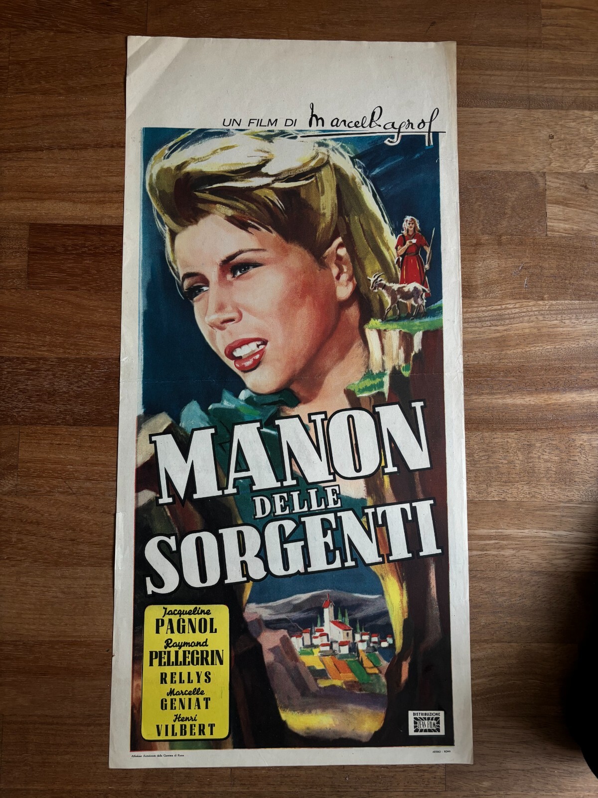 Locandina originale film Manon delle sorgenti (1987) - Regia di Claude Berri
