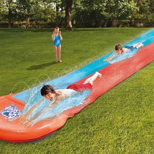 BESTWAY ORANGE 5.5M WATER SLIP AND SLIDE ULTIMATE INFLATABLE GARDEN