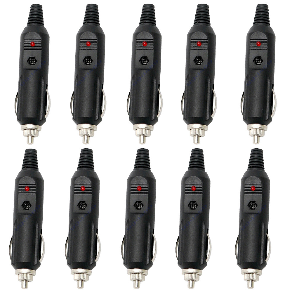 Socket Plug Connector With Fuse & Red Led
