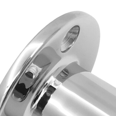Stainless Steel 316 90 Degree Boat Handrail Fitting - 22mm Tube, Rectangular Marine Rail Fitting With Round Base - View #3