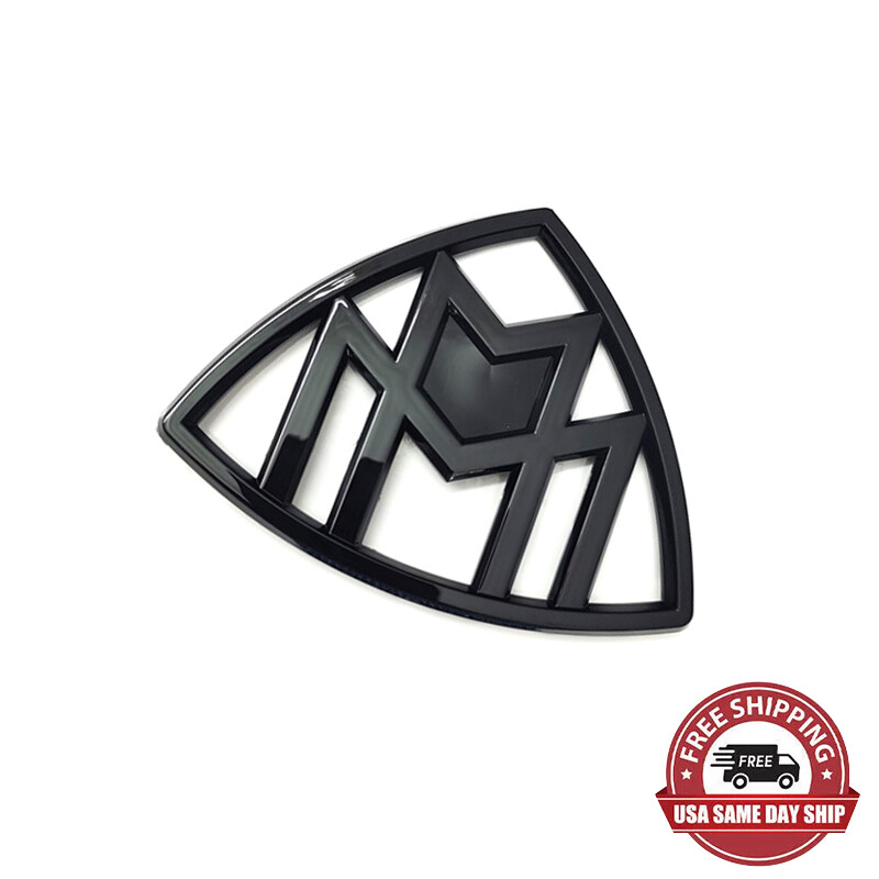 New OEM Black Maybach Trunk Logo vertical BadgeDeco For
