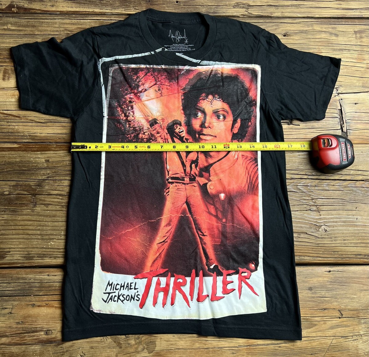 稀少サイズ XXL Michael Jackson Thriller Tシャツ Amazon.com: Michael Jackson mens 'Thriller' T-Shirt, Black