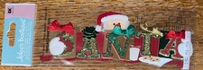 RARE Jolees Christmas Santa Title XMas gifts presents Cookies Scrapbook Stickers