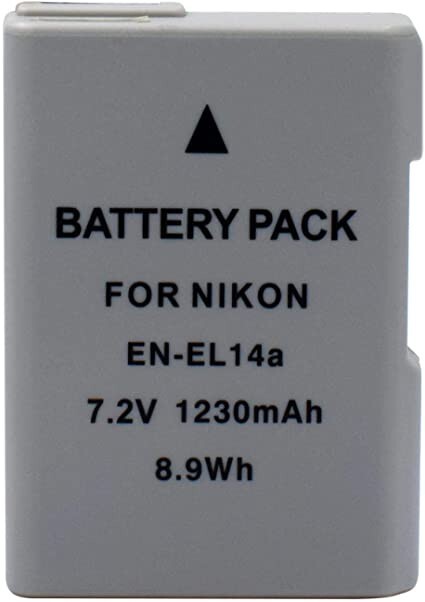 Batterie Nikon EN-EL14A Li-ion 1230mAh accumulateur pour reflex numérique D5300