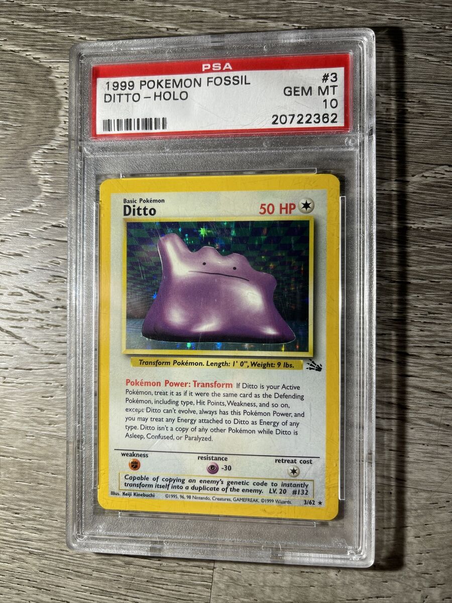 Pokemon 1999 Fossil Ditto Holo #3 PSA 10 GEM MINT | eBay Pokemon 1999 Fossil Ditto Holo #3 PSA 10 GEM MINT | eBay
