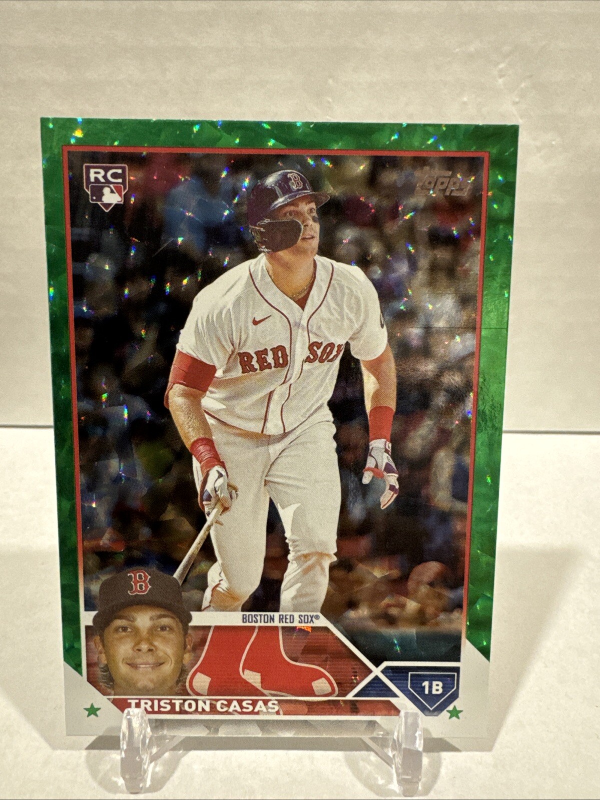 2023 Topps Series One #92 Triston Casas Rookie RC Green Foilboard /499