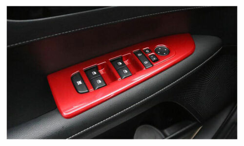 Fit for Kia Forte/K3 2019-2021 Red ABS Window Lift Panel Switch Cover Trim 4pcs - Picture 4 of 5