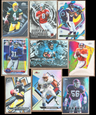 2023 Topps Composite Football Singles Base Inserts Parallels Refractor X-Fractor