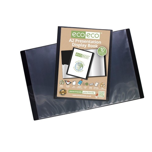 A5/A4/A3/A2 BLACK PRESENTATION DISPLAY BOOK FOLDER 20/40/60/80 POCKET RANGE - Picture 39 of 49