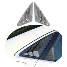 For Audi A4 S4 2009-2016 Carbon Fiber Rear Quarter Window Louver Scoop Side Vent