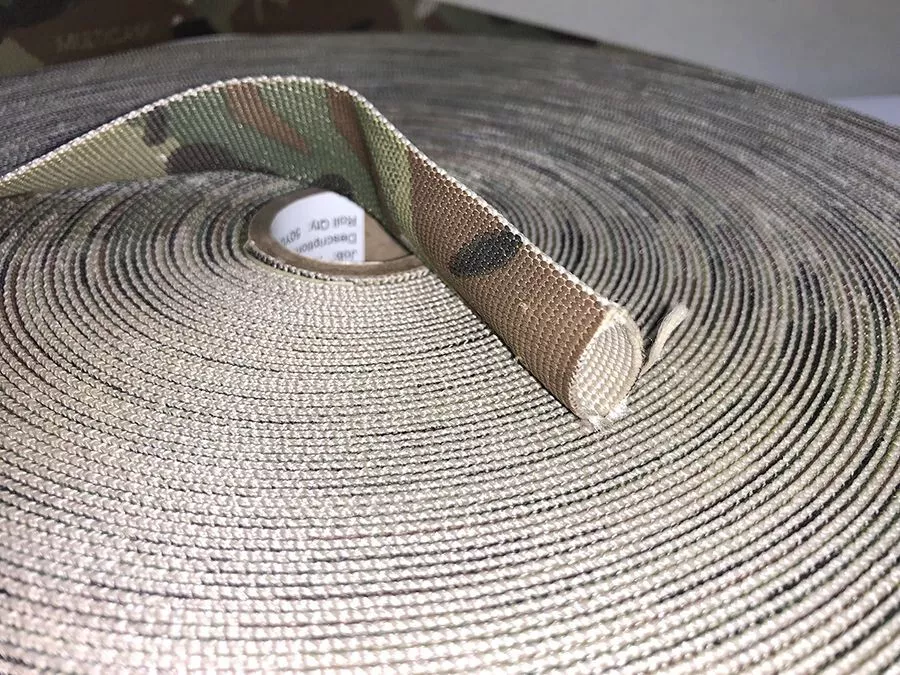 25mm / 1 Double Sided Crye Multicam Tubular Webbing - Per Metre