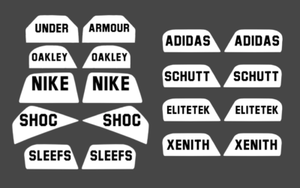 nike football visor decals