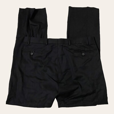 Ben Sherman Mens Pants Slacks Black Big & Tall Size 40 100% Wool NWT