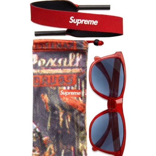 2007 1st supreme Collaboration OAKLEY frogskins With cloth case collection b165 - Picture 19 of 20