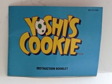 Yoshi's Cookie Yoshi Yoshis Nintendo NES Instruction Manual Only