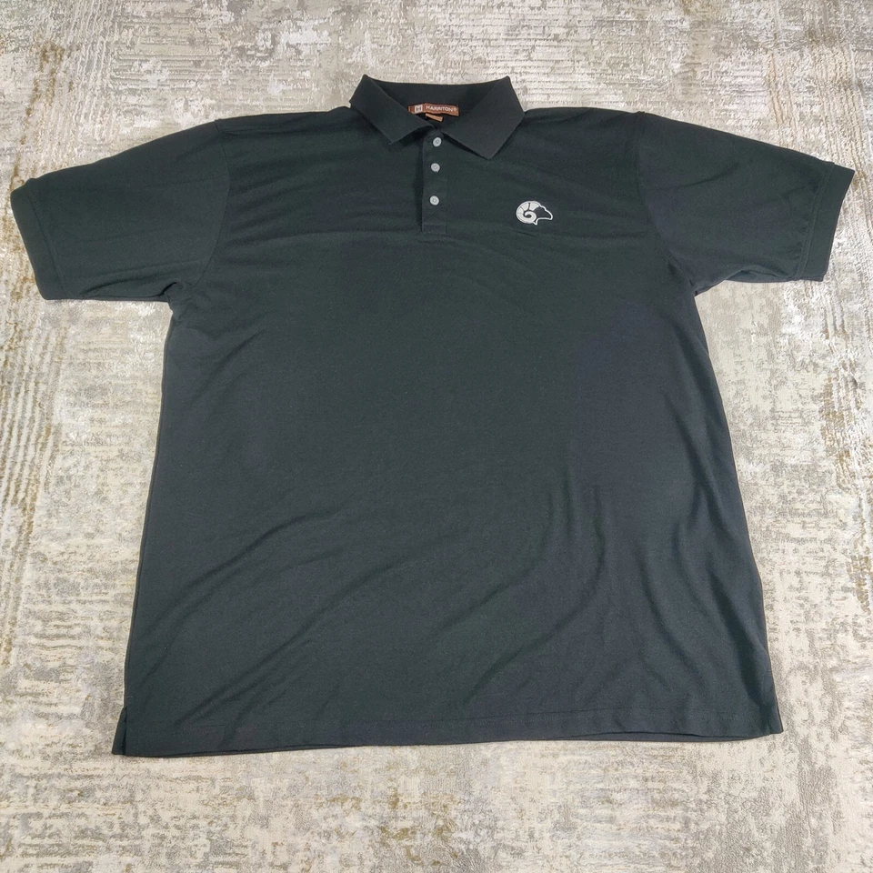 Camisa Harriton Los Angeles LA Rams Para Hombres XL Negra Polo Golf Abotonada Foto 2 de 4