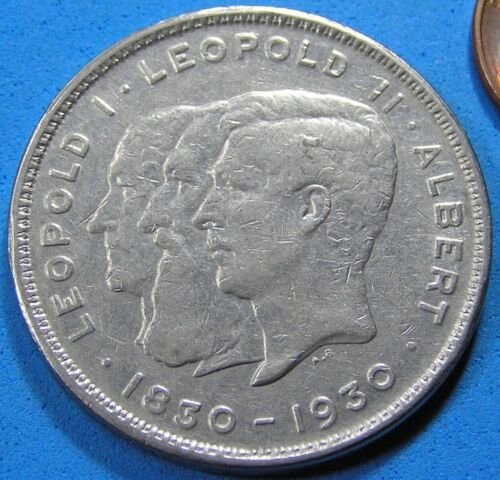 Belgium 10 Francs Nickel Coin 3 Kings, 1930 legend in French, edge letters - Picture 1 of 6