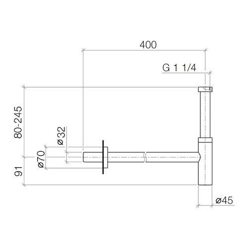 Dornbracht Siphon for Basin in Polished Chrome 10060970-00 (RRP £350+) - Picture 4 of 5
