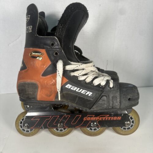 BAUER Breakout 50 Competition TUUK runners Size 8EE inline skates off ice hockey