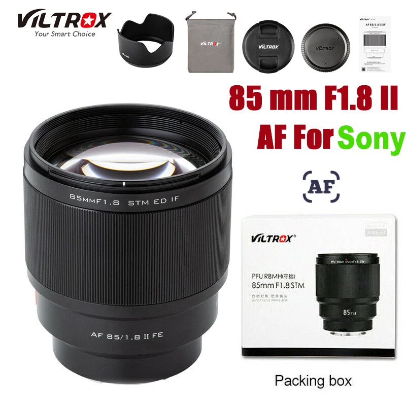VILTROX 85mm F1.8 II Full-frame AF Camera Lens For Sony E-mount