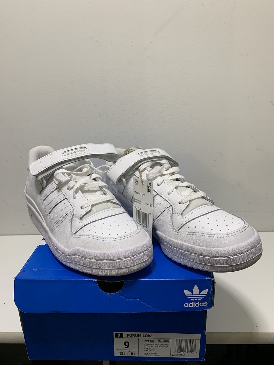 adidas forum low white on feet