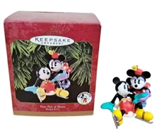Hallmark 1997 New Pair of Skates Mickey Minnie & Co Keepsake Xmas Ornament NIB