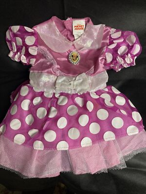 Disney Store Baby Girl Minnie Mouse Costume Dress Size 12 18