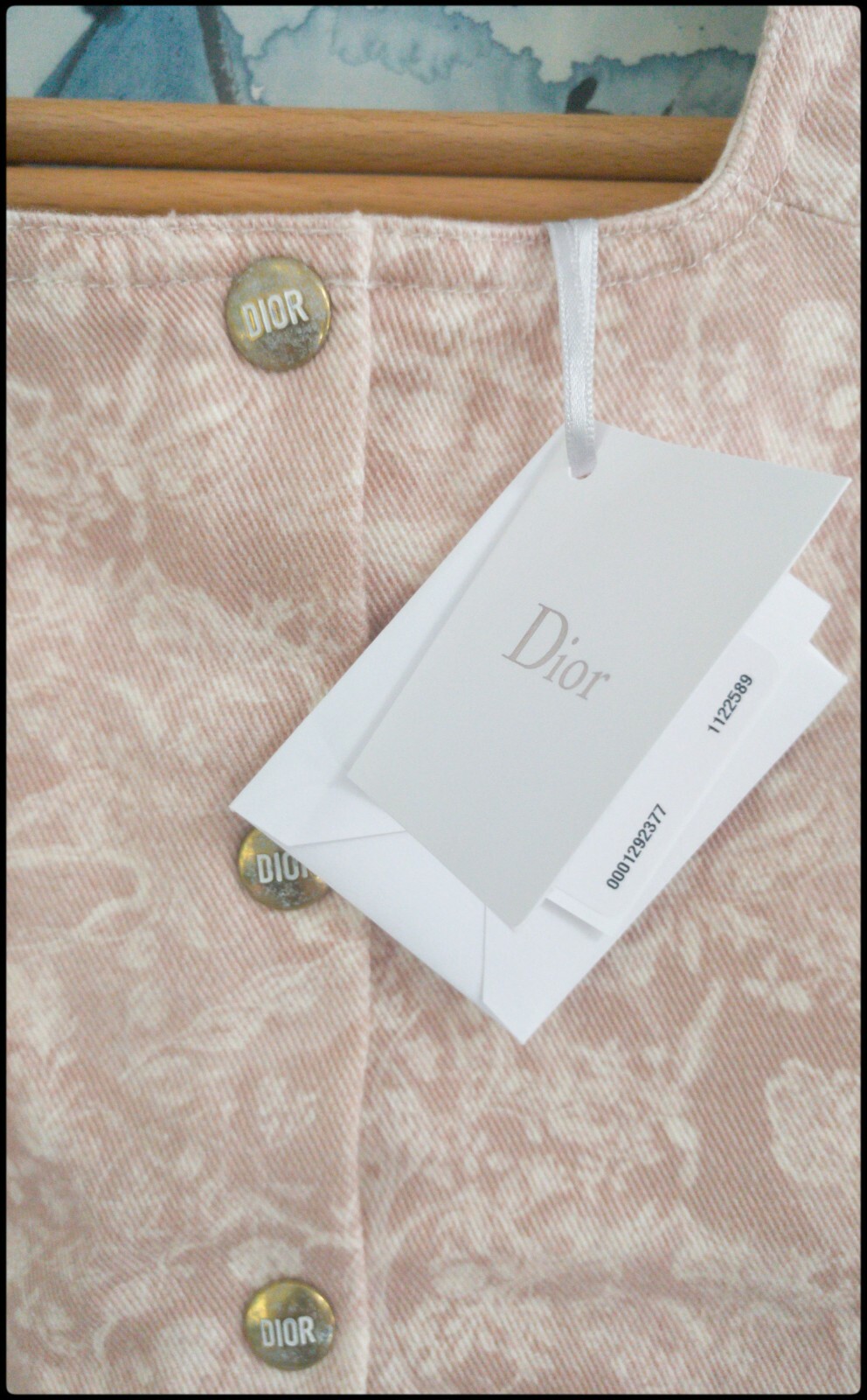 Christian Dior Pinafore Dress Girl 8 years Pink with Ivory Toile de Jouy Print image 7