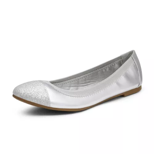 Women Classic Round Toe Ballet Flat Comfort Work Slip On Office Flat Shoes - Picture 21 of 43