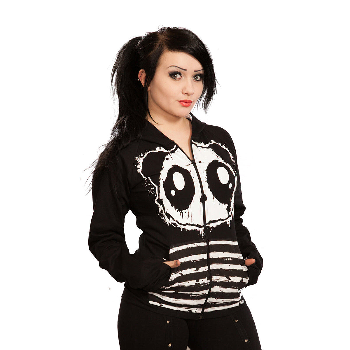 Killer Panda Kapuzenjacke KP Raw Hood Cute Kawaii Anime Manga Bear Hoodie