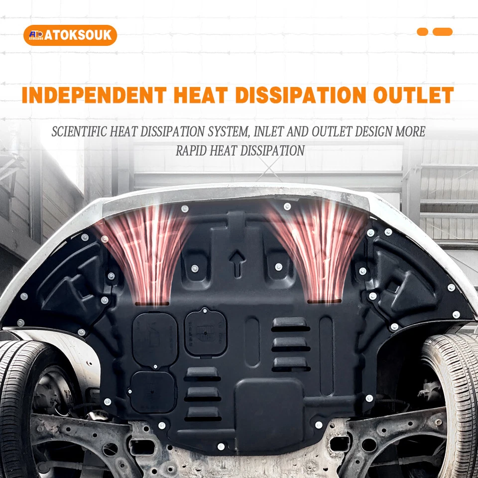 Engine Skid Plate For 2008-2011 Volvo S40 Under Splash Shield Heavy Duty - Image 3 of 4