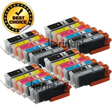 24pk PGI-250XL CLI-251XL Gray Ink Cartridge Chip For Canon Pixma MG7120 MG6320