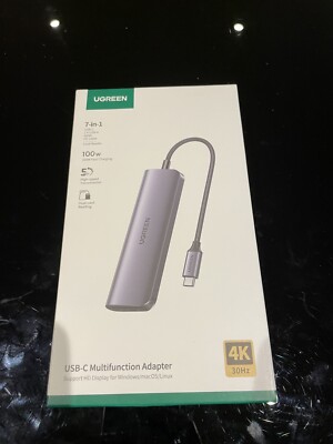   Ugreen 7-in-1 USB C Multifunktionsadapter 100W PD 4K 30Hz Neu in OVP 100% Original
