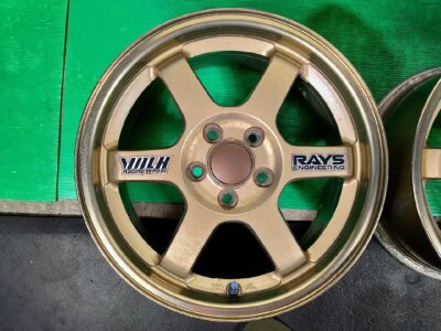 ボルク TE37C RAYS Volk Racing TE37C Aluminum 15 Inch 5.5j+45 Matte Black 4x100