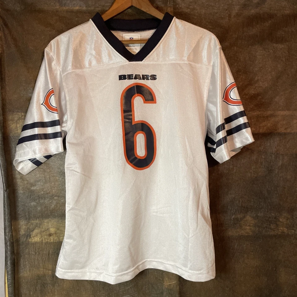Camiseta deportiva blanca de los Chicago Bears Jay Cutler #6 para jóvenes XXL 18 Foto 3 de 4