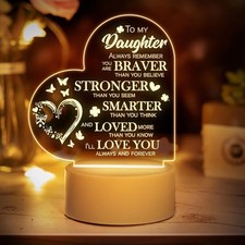 Inspirational Gifts for Daughter Bedside Night Lamp Birthday Graduation Gift