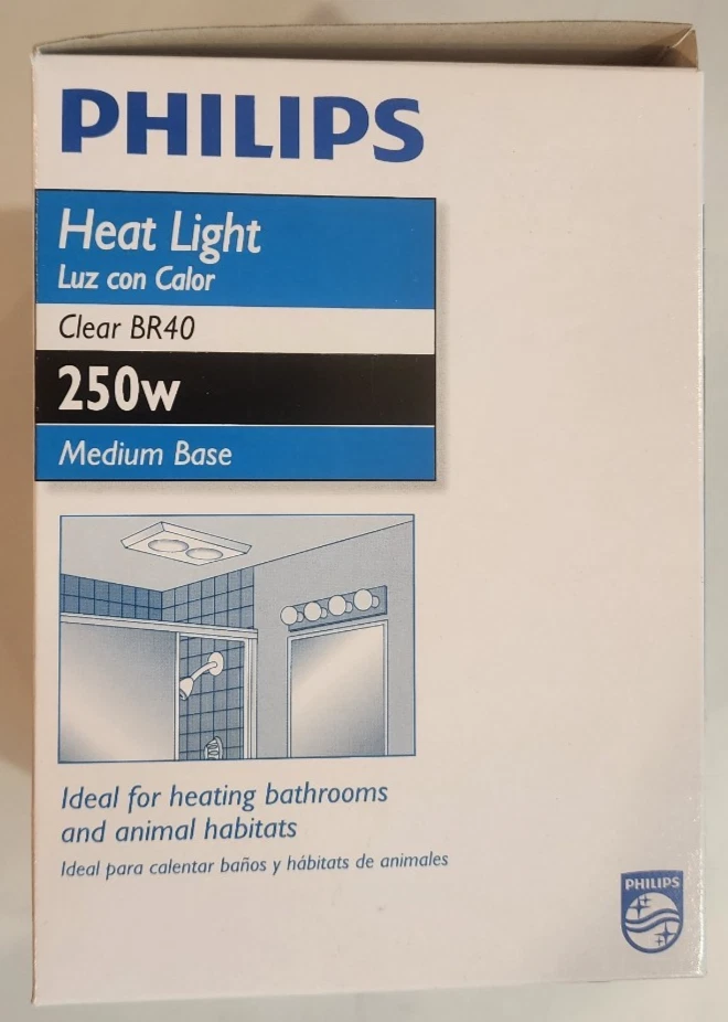 Phillips - Heat Light - Comfortable Warmth - BR40 - Lightbulb - 250W/120V - Image 4 of 4