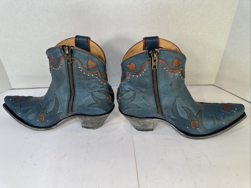 OLD GRINGO Yippee Kiyay Love & Paranoia Blue Cowboy Boots 7.5 B NEW WITH BOX - Picture 6 of 13